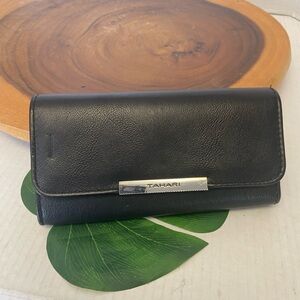 Tahari Faux Leather Wallet with Identity Protect Lining